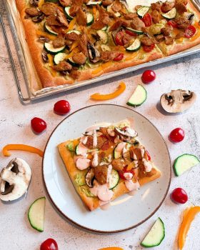 Veganer Flammkuchen