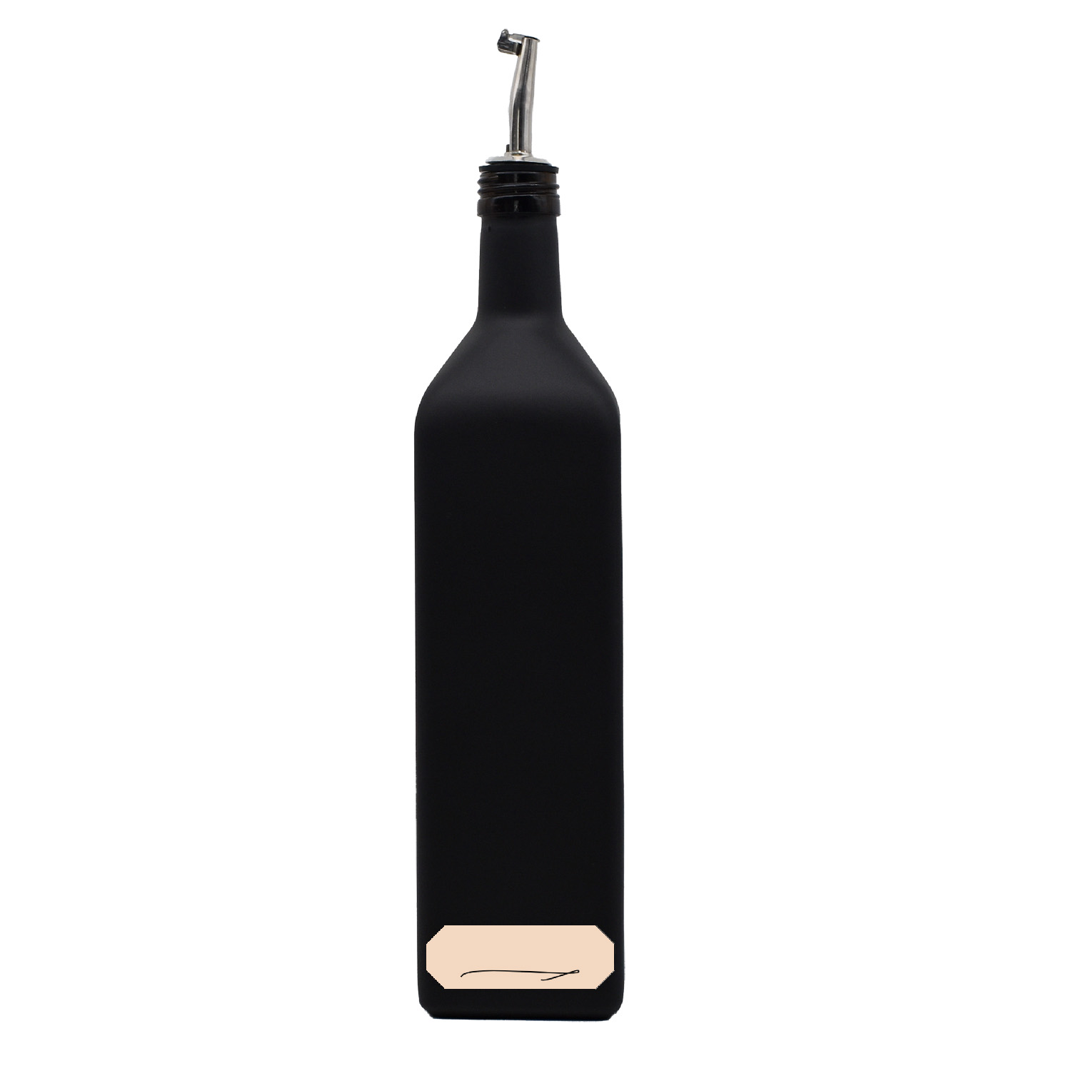 Ölflasche mit Klappverschluss-Ausgießer - Edelstahl - 0,25 l