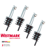 Westmark Edelstahl Ausgießer mit Metallkläppchen