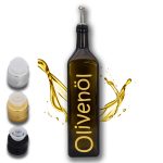 Ölflasche mit Beschriftung