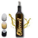 Ölflasche mit Beschriftung