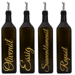 4er Gold 1 Liter Ölflaschen