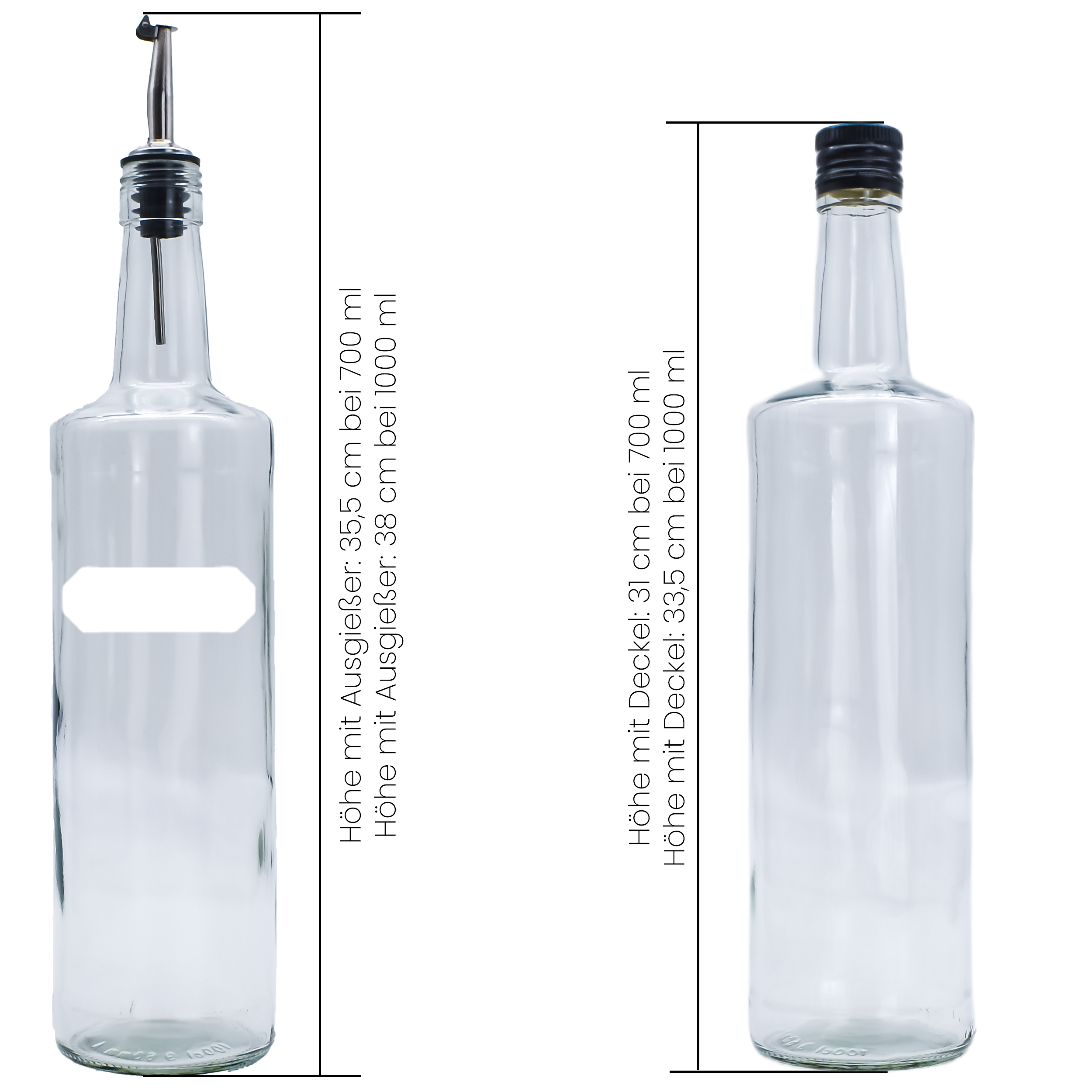 Ausgießer Quick mit Kläppchen 0,7 bis 1 Liter Flaschen