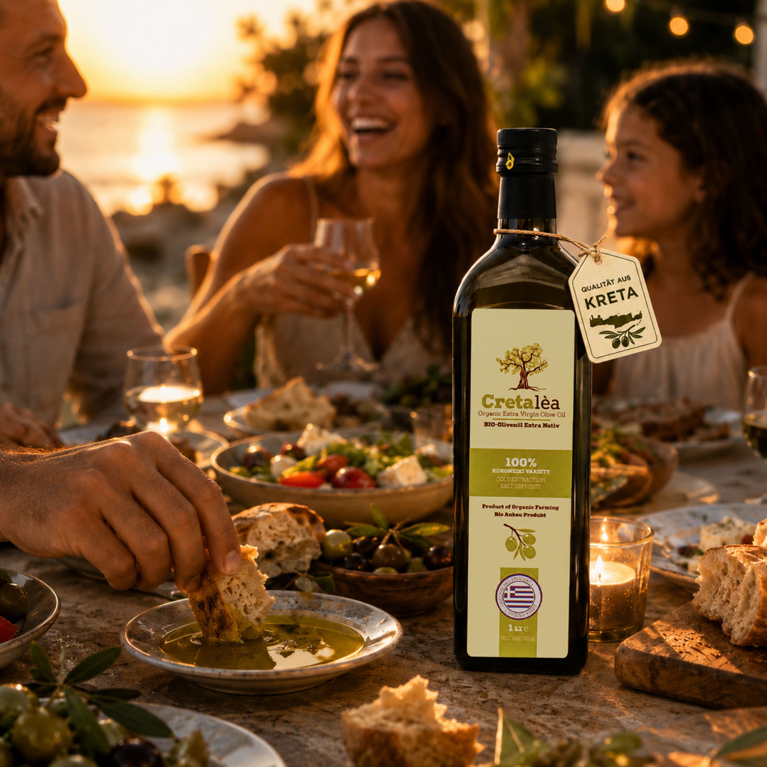 Olivenöl Extra Nativ BIO aus Kreta, Griechenland 1 Liter Flasche - Cretalea - Neue Ernte – Bild 2