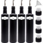 Ölflasche mit Ausgießer zum befüllen inkl. Deckel, Trichter in Größe 4x 500 ml and Variante 1