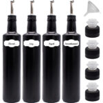 Ölflasche mit Ausgießer zum befüllen inkl. Deckel, Trichter in Größe 4x 500 ml and Variante 2