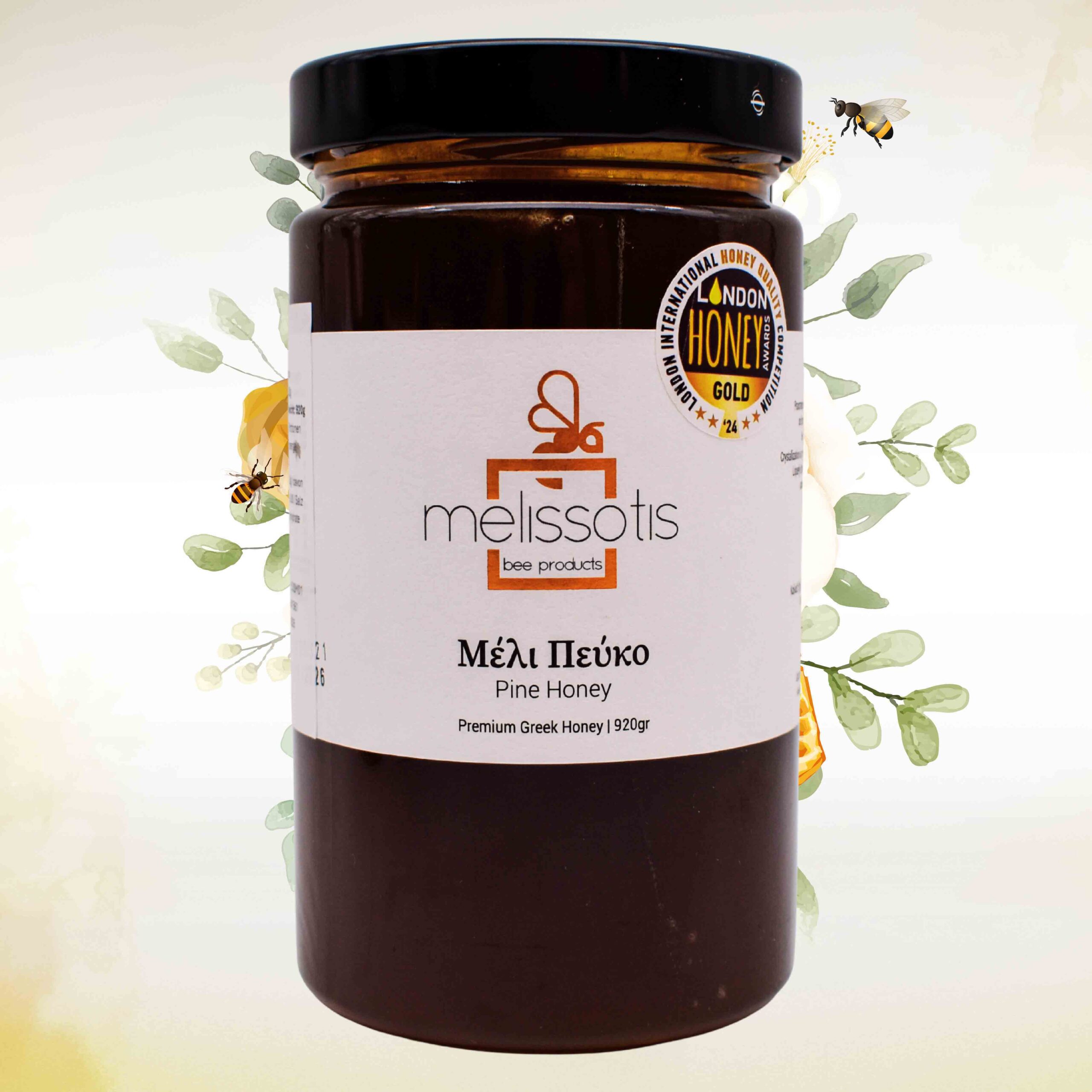 Griechischer Premium Honig Melissotis, naturrein & Unverfälscht - 920g, Traditionelle Imkerei in 3. Generation - Pinienhonig – Bild 3