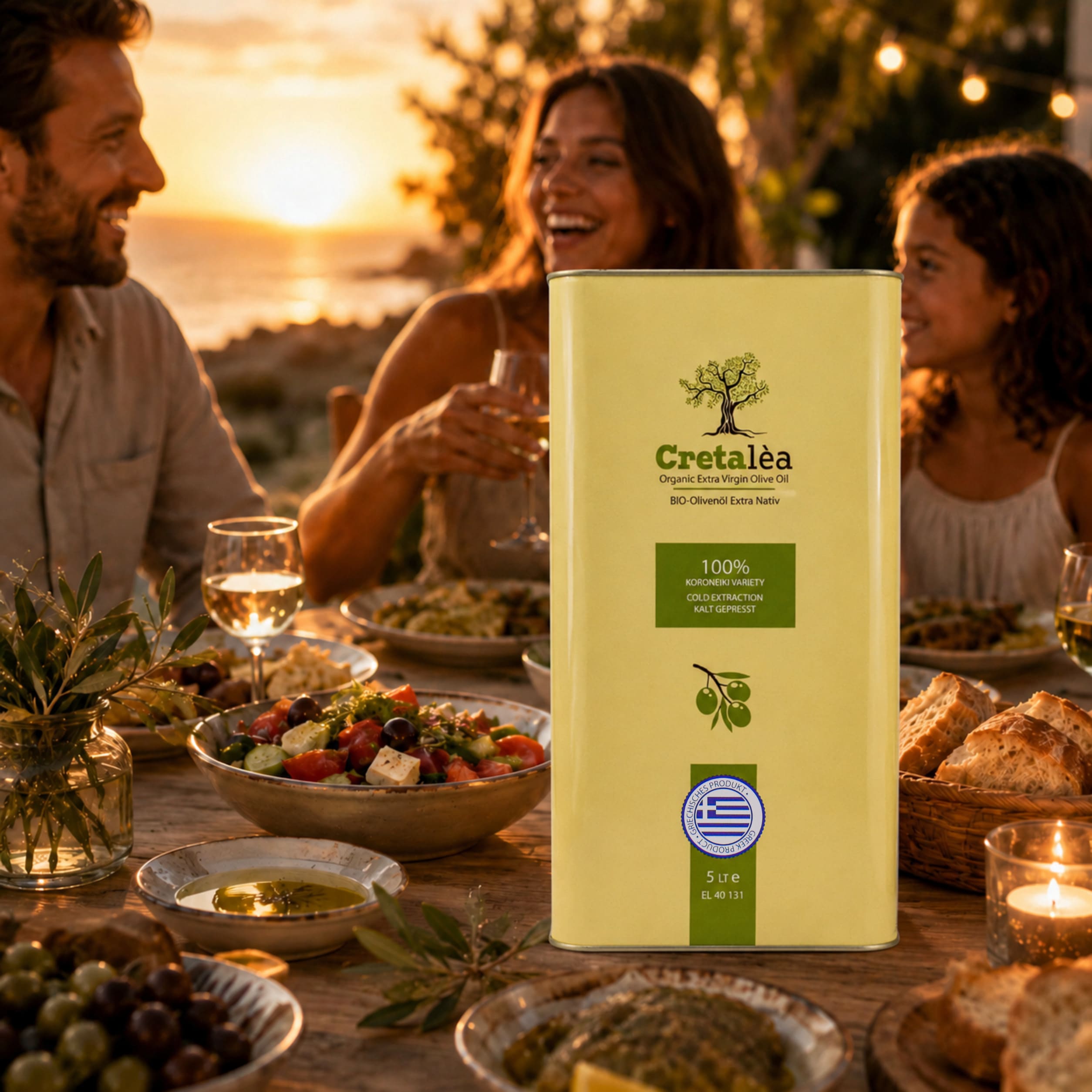 Olivenöl 5 Liter Bio - Extra Nativ aus Kreta, Griechenland - Cretalèa - Neue Ernte, erste Güteklasse + 1x Honig nach Wahl – Bild 5