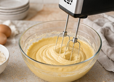 Kuchenteig rühren
