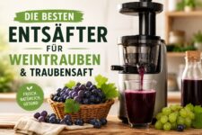 Die besten Entsafter für Weintrauben & Traubensaft
