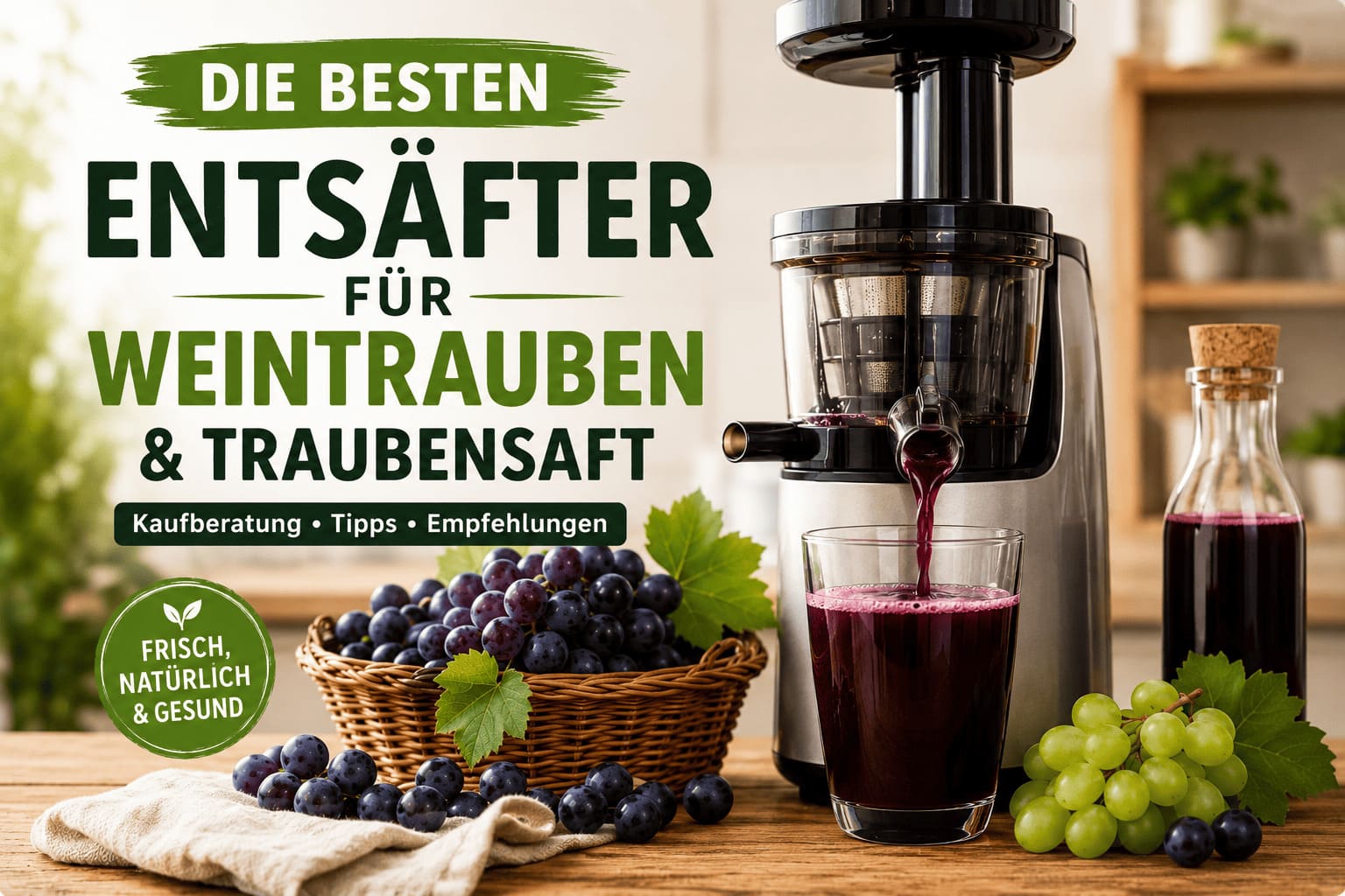 Entsafter für Weintrauben