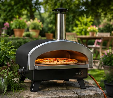 Gas Pizzaofen im Garten