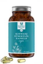 Bio Schwarzkümmelöl Kapseln vegan 180 Stück – Nigella Sativa aus Ägypten