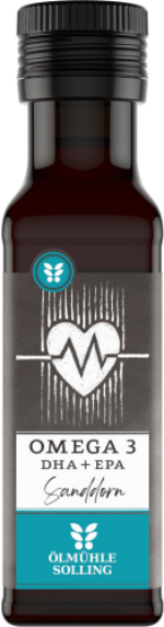 Omega 3 Öl Lein & Sanddorn mit DHA + EPA aus Algenöl in Größe 250 ml