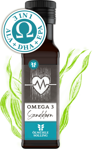 Omega 3 Öl Lein & Sanddorn mit DHA + EPA aus Algenöl – Bild 2