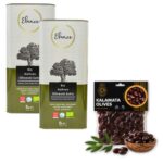 Elance Bio Olivenöl Vorteilspaket 2 × 5 L + 250 g Kalamata Oliven gratis