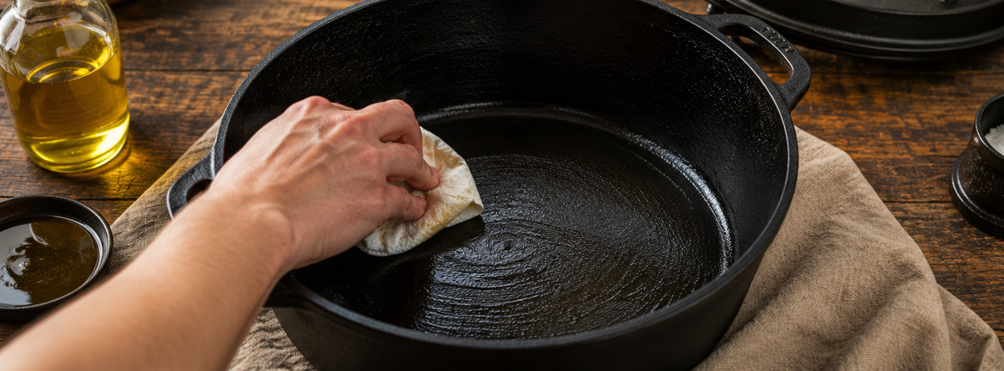 Dutch Oven richtig einbrennen