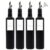 Essig und Ölflaschen Set 4x 500ml Schwarz-Matt mit Free-Flow-Ausgießer