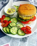 Burger mit Grillknödel