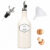 Steinzeug Ölflasche Weiß 500 ml mit Free Flow Ausgießer – Keramik Ölspender für Olivenöl, Essig & Dressing