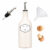 Steinzeug Ölflasche Weiß 500 ml mit Edelstahl Ausgießer – Keramik Ölspender für Olivenöl, Essig & Dressing