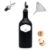 Steinzeug Ölflasche Schwarz 500 ml mit Free Flow Ausgießer – Keramik Ölspender für Olivenöl, Essig & Dressing
